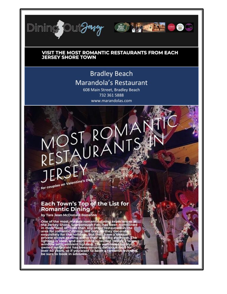 Bradley Beach Italian Restaurant Jersey Shore Italian Marandola's